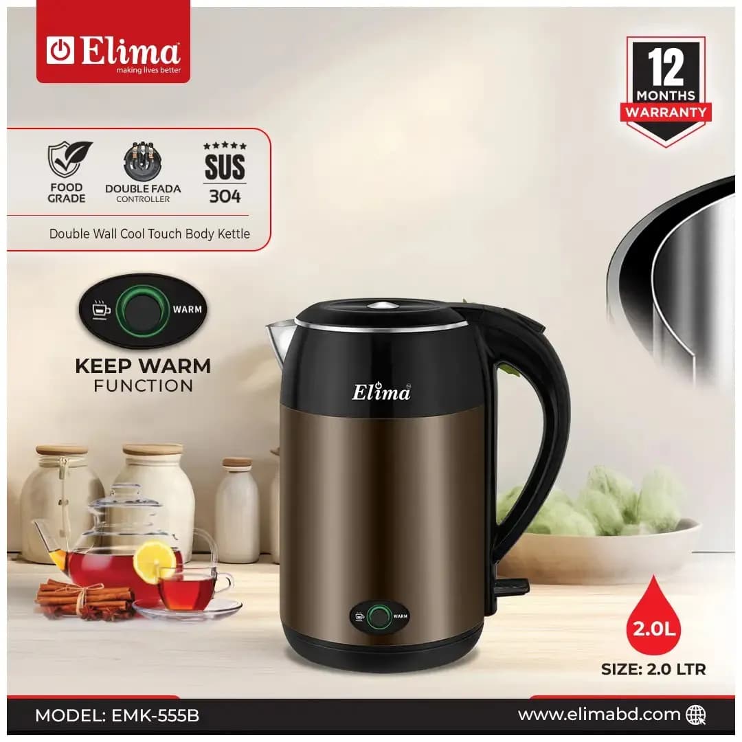EMK-555B 2.0L Kettle – Safe, Fast & Keep Warm
