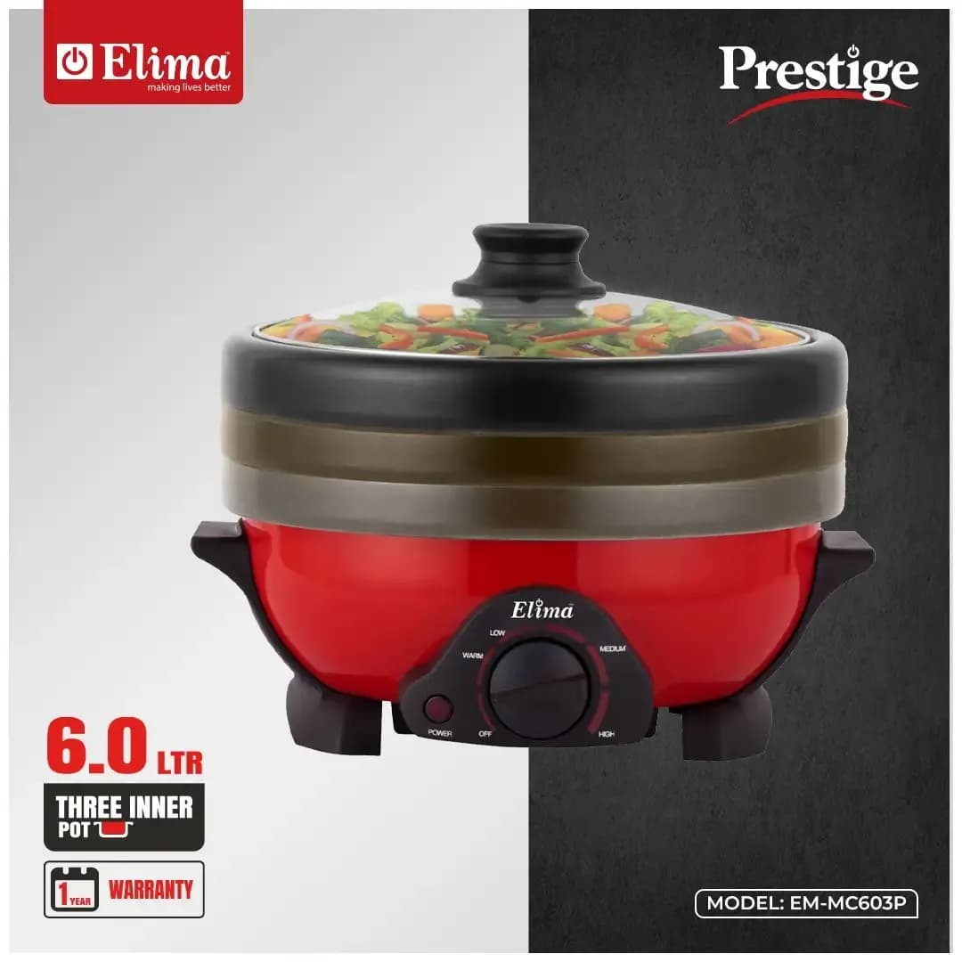 EM-MC603P | Multi-Function Electric Cooker – Smart Cooking Made Easy